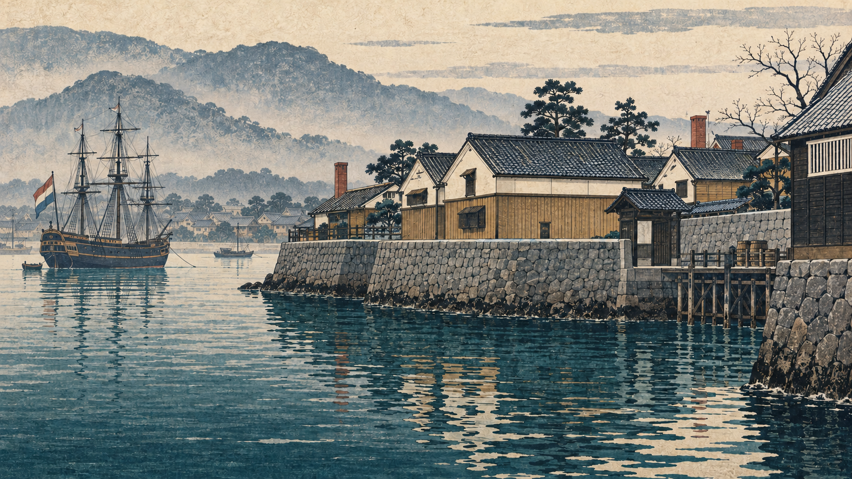 長崎・出島の風景